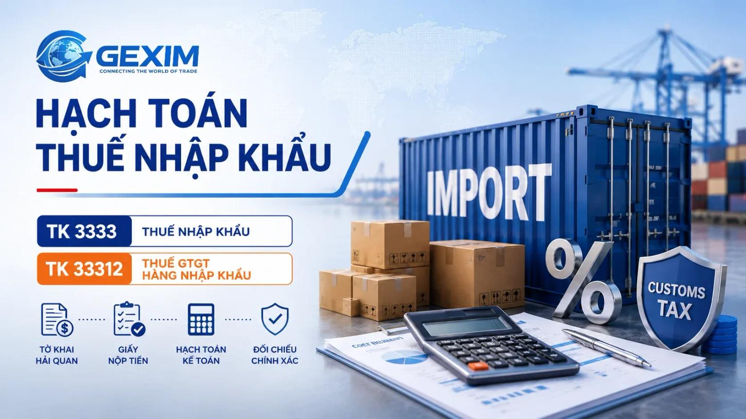 Accounting for import duty and import VAT